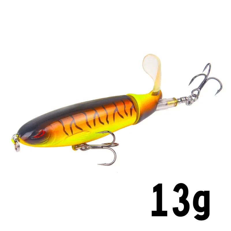 1Pcs  Plopper Fishing Lure 13g/15g/35g Catfish Lures For Fishing Tackle Floating Rotating Tail Artificial Baits Crankbait