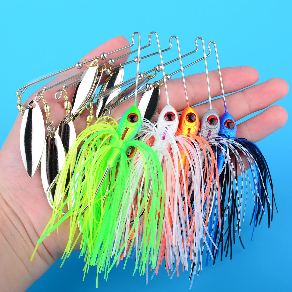 Fishing Lure 16.5/21g Wobblers Lures Spinners Spoon Bait for Pike Peche Tackle All Artificial Baits Metal Sequins Spinnerbait