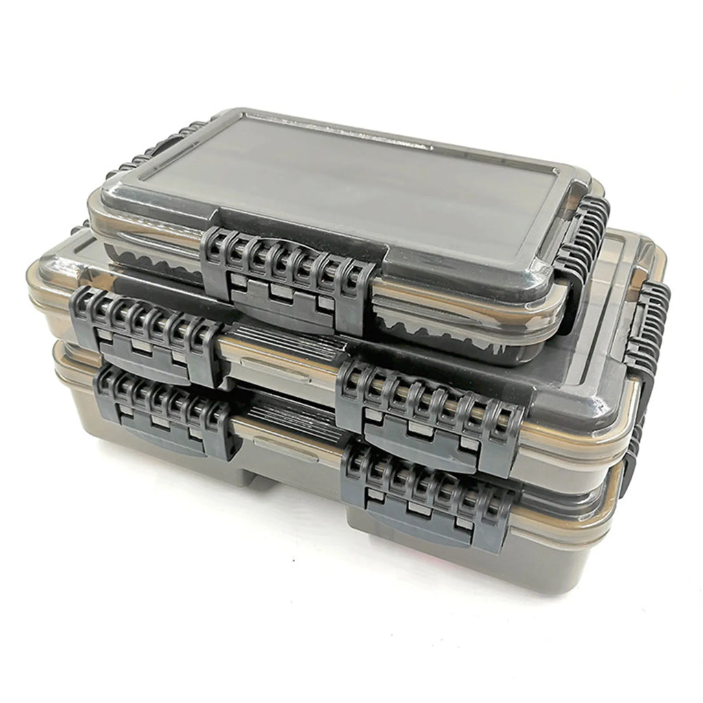 Waterproof Fishing Tackle Box Organizer Removable Dividers Transparent Storage Case For Lures Baits Hooks Anglers Large Capacity