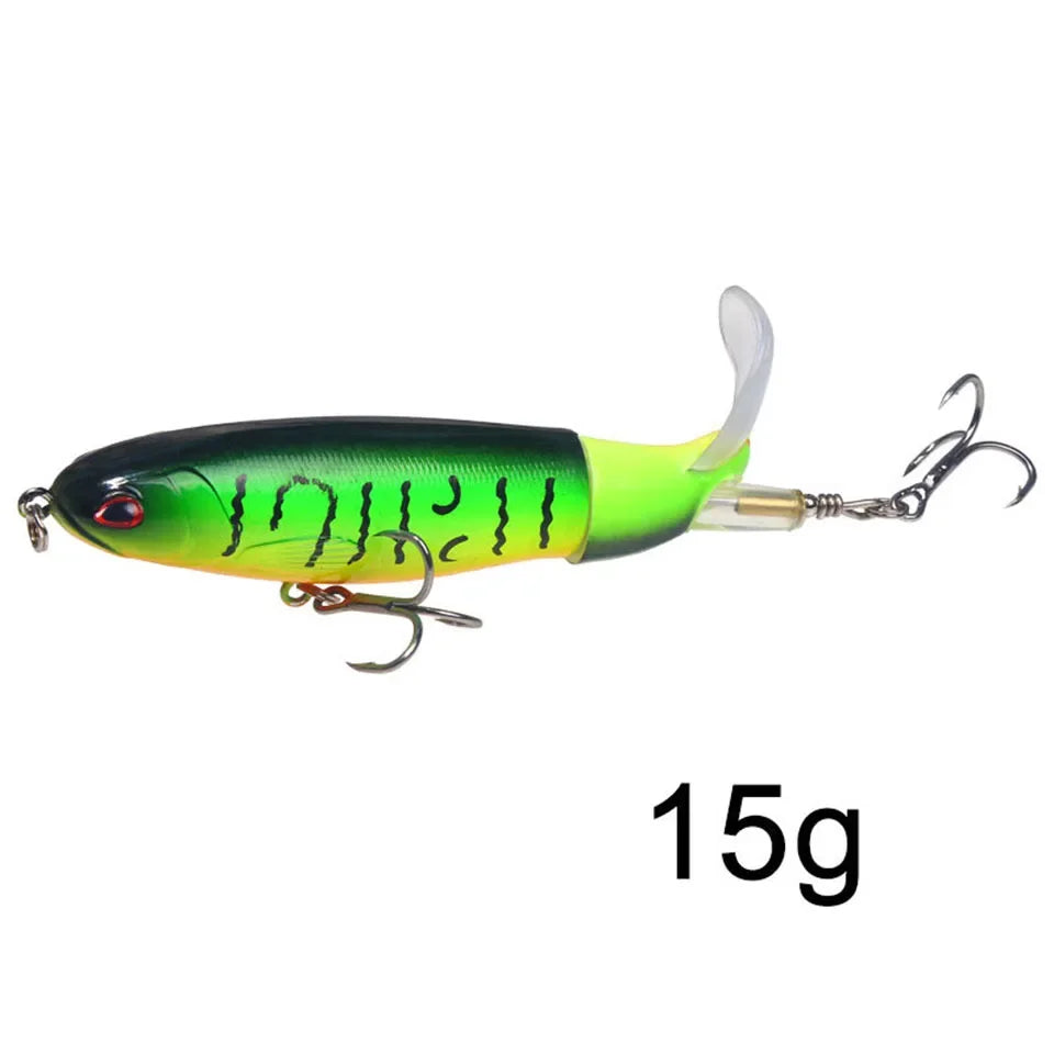 1Pcs  Plopper Fishing Lure 13g/15g/35g Catfish Lures For Fishing Tackle Floating Rotating Tail Artificial Baits Crankbait