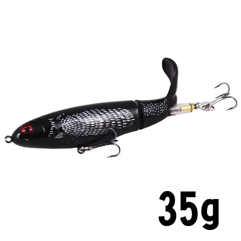 1Pcs  Plopper Fishing Lure 13g/15g/35g Catfish Lures For Fishing Tackle Floating Rotating Tail Artificial Baits Crankbait