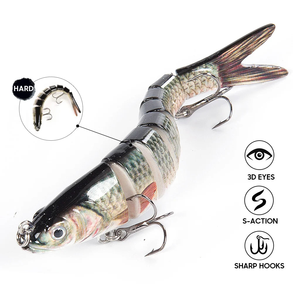 Fishing Lures Multi Jointed Swimbait Crank Bait Slow Sinking Bionic Artificial Bait Freshwater Saltwater Trout Bass Fishing