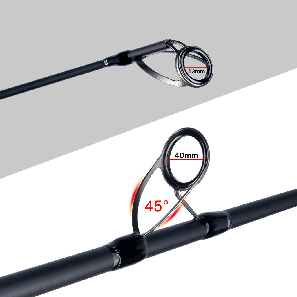 BIUTIFU BIGFISH Carp Fishing Rod 4.5/4.2/3.9/3.6/3.0m T800 Carbon 3.5lbs Throwing 40-200g Travel Surfcasting Spinning Hard Pole