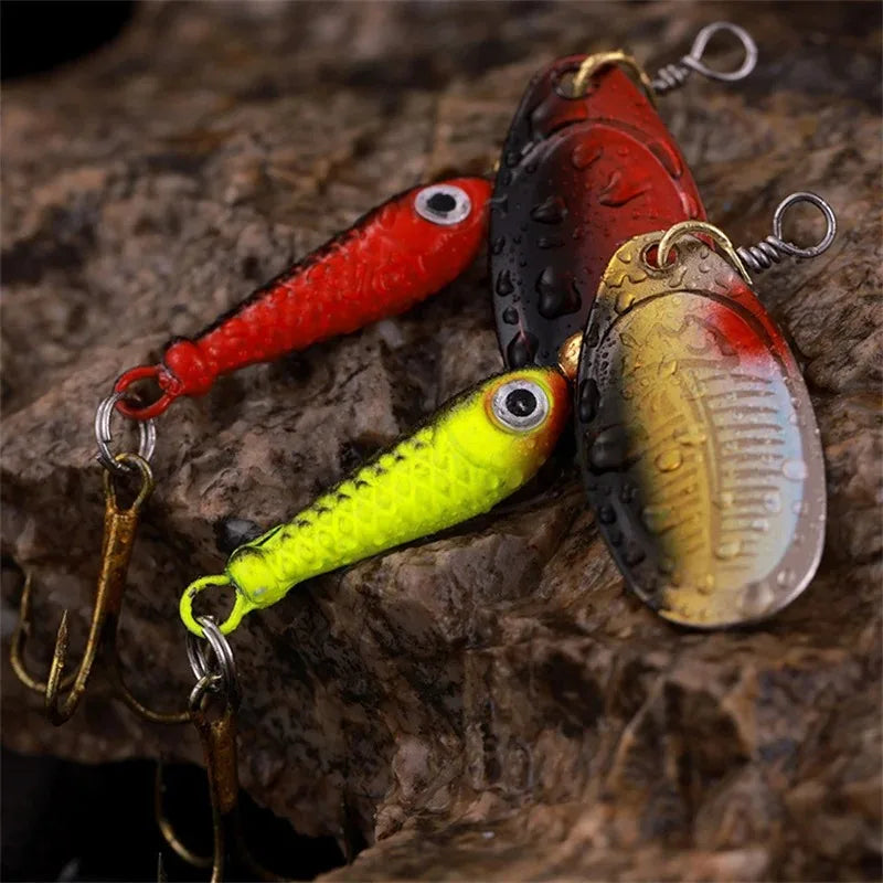 Fishing Spinner Lure Metal Rotating Blade Artificial Bait Hard Lure for Bass Trout Pike Freshwater Predator Fishing Casting Lure