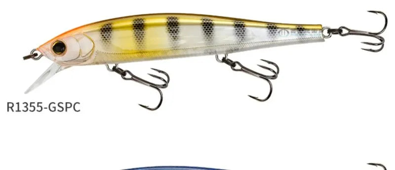 Japan YO-ZURI 3DB Prism R1355 Floating Minnow Cocked Bass Lure Iron Plate Hard Bait