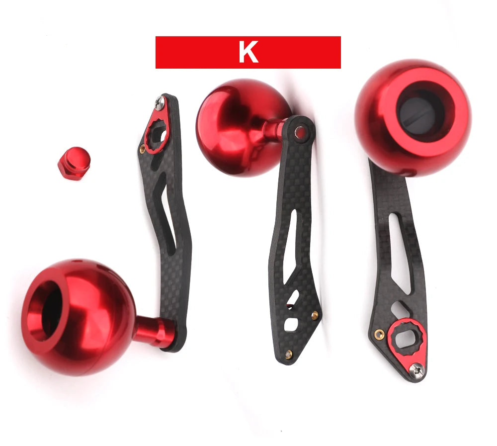 ROLLFISH Fishing Reel Handle Rocker Arm Carbon Fiber Light Weight 19-29g Ergonomic Design Multicolor Fishing Tools Accessories