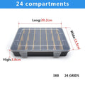 Fishing Tackle Bait Boxes Plastic Storage Organizer with Removable Dividers Container Utility Fishing Lures Trays Tool Screw Box