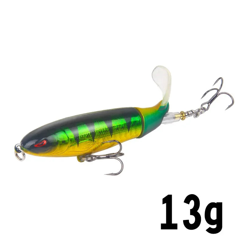 1Pcs  Plopper Fishing Lure 13g/15g/35g Catfish Lures For Fishing Tackle Floating Rotating Tail Artificial Baits Crankbait