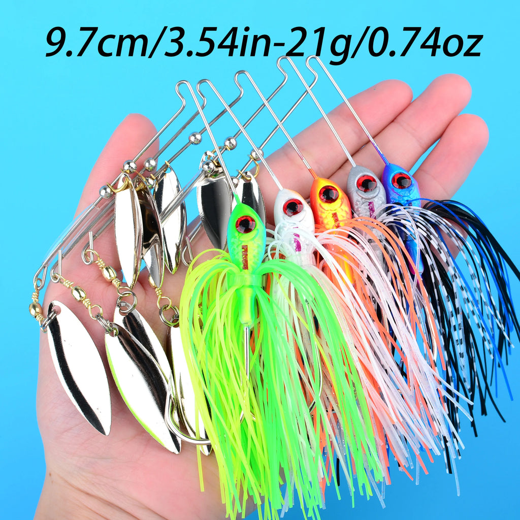 Fishing Lure 16.5/21g Wobblers Lures Spinners Spoon Bait for Pike Peche Tackle All Artificial Baits Metal Sequins Spinnerbait