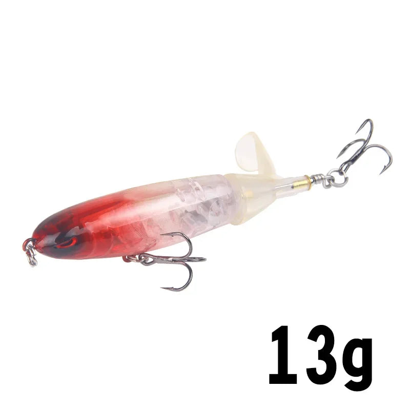 1Pcs  Plopper Fishing Lure 13g/15g/35g Catfish Lures For Fishing Tackle Floating Rotating Tail Artificial Baits Crankbait