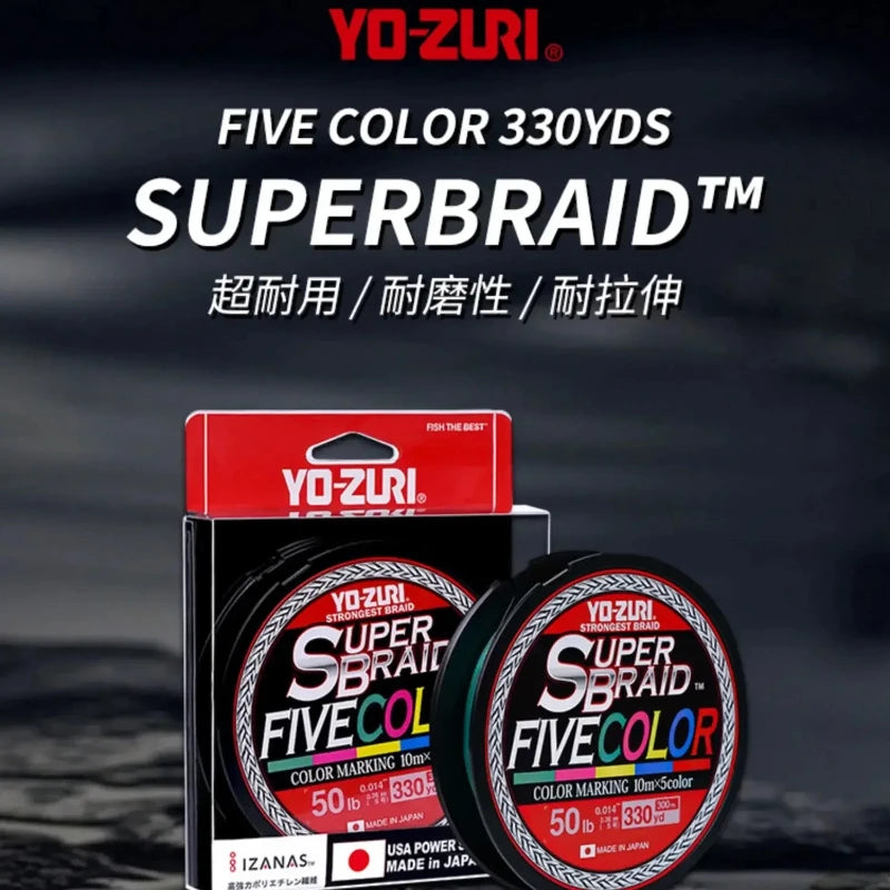 YO-ZURI PE Fishing Line Wear-resistant Anti-bite Luya Leading Main Line Sub-line Strong Tensile Force