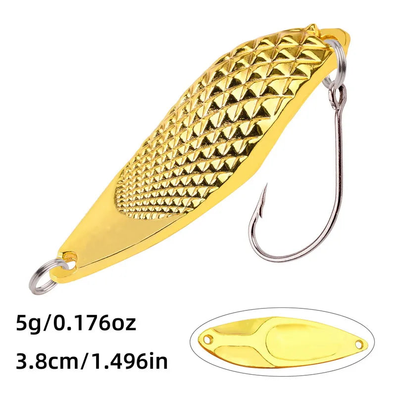 1pcs Metal Lure 3g/5g/7g/10g/15g/20g Fishing Lures Wobbler Spinner Bait Spoon Artificial Bass Hard Sequin Paillette Metal Lures