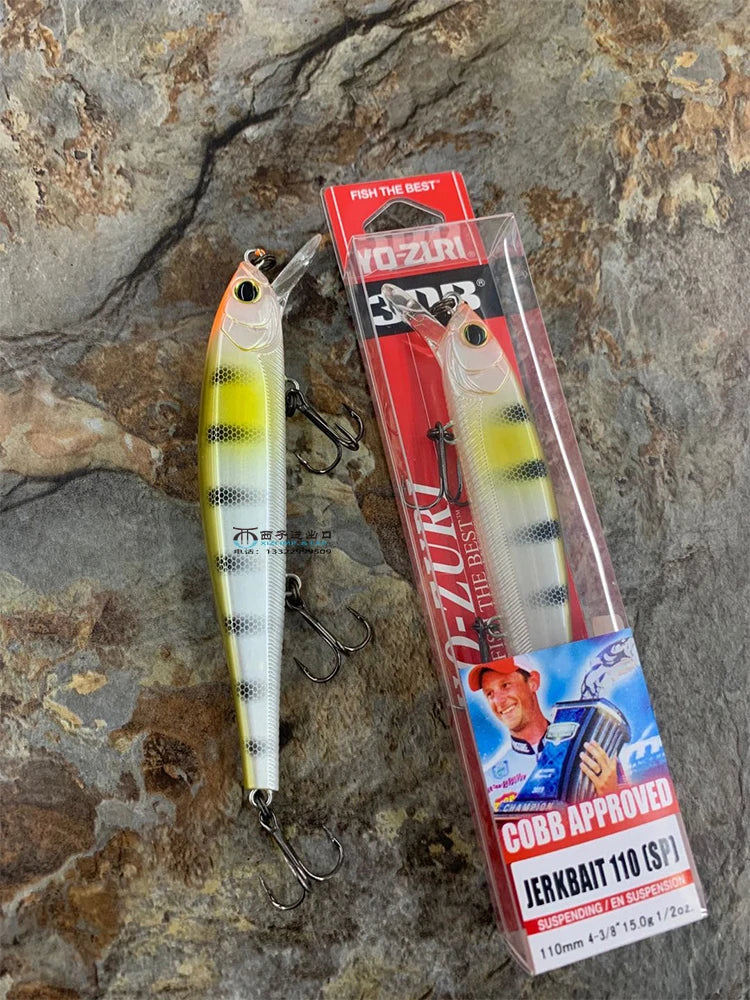 Japan YO-ZURI 3DB Prism R1355 Floating Minnow Cocked Bass Lure Iron Plate Hard Bait