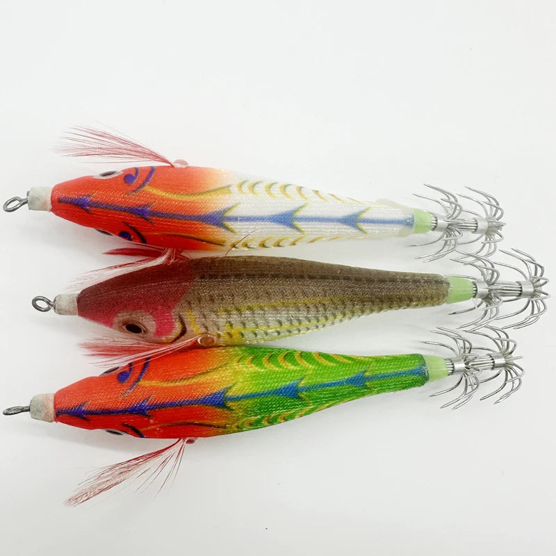 8.5cmSquid Rush Egi Jig Baits Shrimp Lure luminous Japanese yo zuri Gambar Floating Sutte Octopus Squid Jig