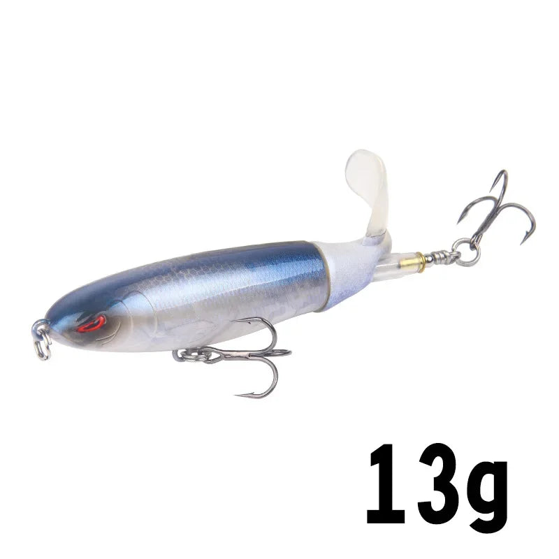 1Pcs  Plopper Fishing Lure 13g/15g/35g Catfish Lures For Fishing Tackle Floating Rotating Tail Artificial Baits Crankbait