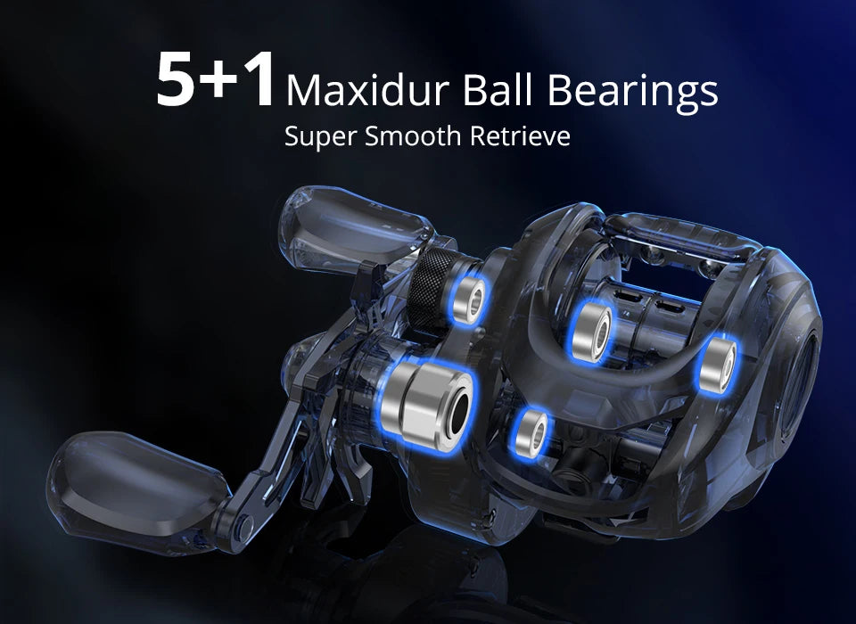 KastKing Centron Lite Baitcasting Reel Glass Fiber Infused Nylon Frame  7KG Max Drag 7.1:1 High-Speed Gear Ratio Fishing Reel