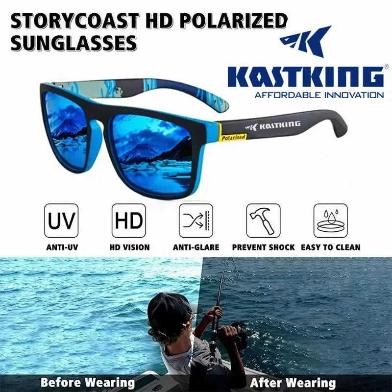 KASTKING polarized sunglasses UV400 for men and women outdoor hunting, fishing, driving bicycles, sunglasses optional box