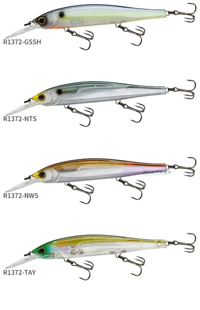 Japan YO-ZURI 3DB Prism R1355 Floating Minnow Cocked Bass Lure Iron Plate Hard Bait
