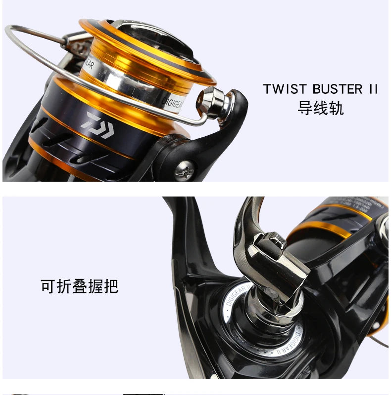 DAIWA Fishing Reel MISSION CS 2000-4000 New Size ABS Machined Aluminium Spool 2KG-6KG Power 3+1BB