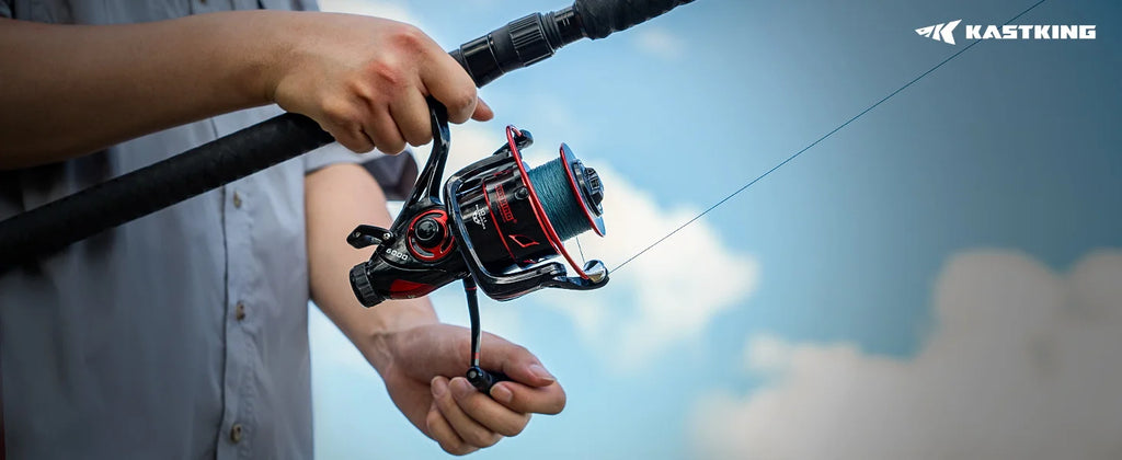 KastKing Sharky Baitfeeder III Spinning Fishing Reel Shielded Stainless Steel BB Carbon Fiber Drag for Live Liner Bait Action
