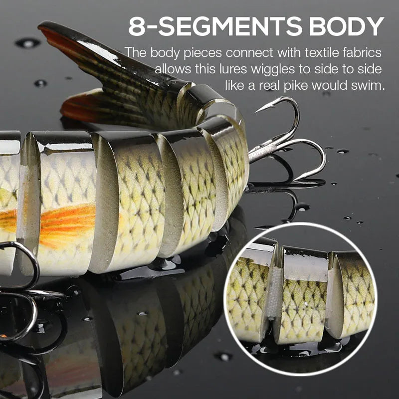 Fishing Lures Multi Jointed Swimbait Crank Bait Slow Sinking Bionic Artificial Bait Freshwater Saltwater Trout Bass Fishing