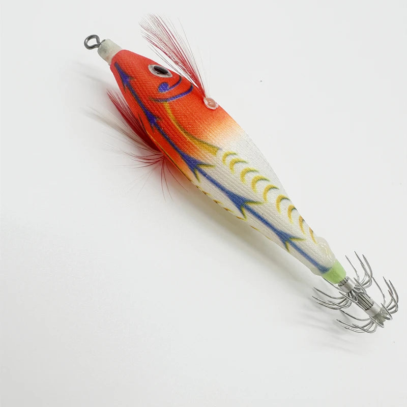 8.5cmSquid Rush Egi Jig Baits Shrimp Lure luminous Japanese yo zuri Gambar Floating Sutte Octopus Squid Jig