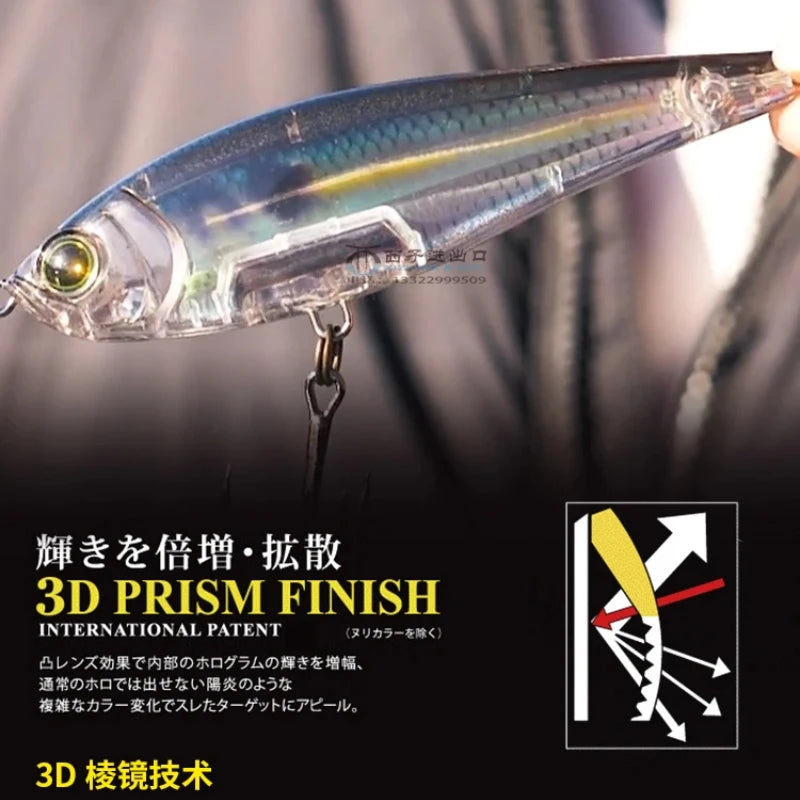 Japan YO-ZURI Pencil Sea Fishing 3D Prism R1447 Submerged Pencil Luya Lure Perch Bait Stubborn