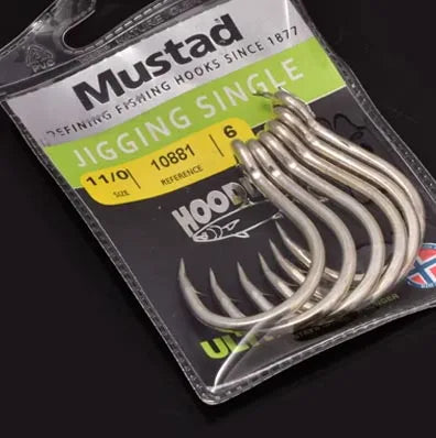 Mustad 10881 NP-DT Scoundrel + Sea Fishing Hook Southern Oil Giant Sea Fishing Iron Plate Hook Norwegian Hook