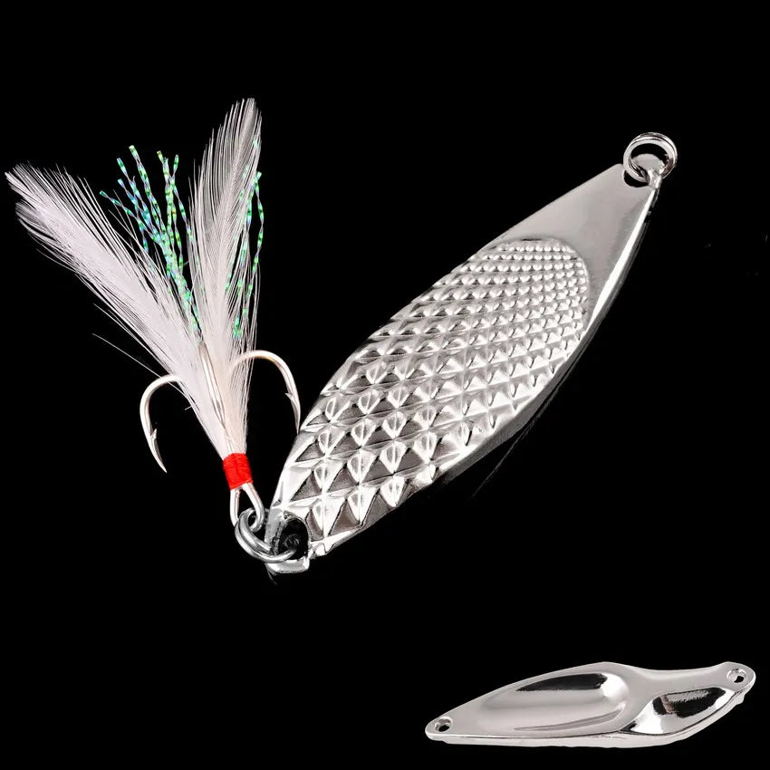 1pcs Metal Lure 3g/5g/7g/10g/15g/20g Fishing Lures Wobbler Spinner Bait Spoon Artificial Bass Hard Sequin Paillette Metal Lures