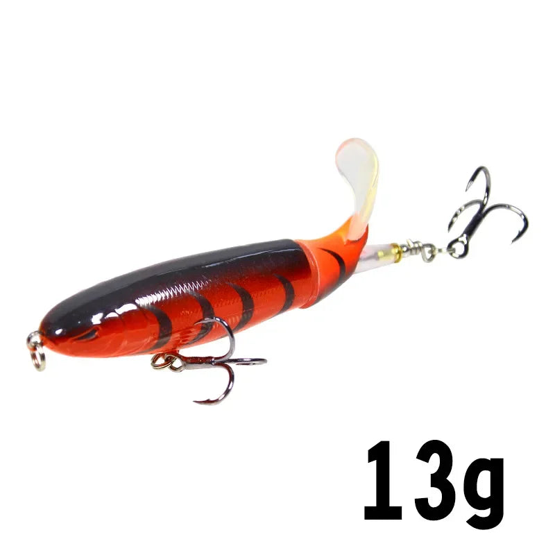 1Pcs  Plopper Fishing Lure 13g/15g/35g Catfish Lures For Fishing Tackle Floating Rotating Tail Artificial Baits Crankbait