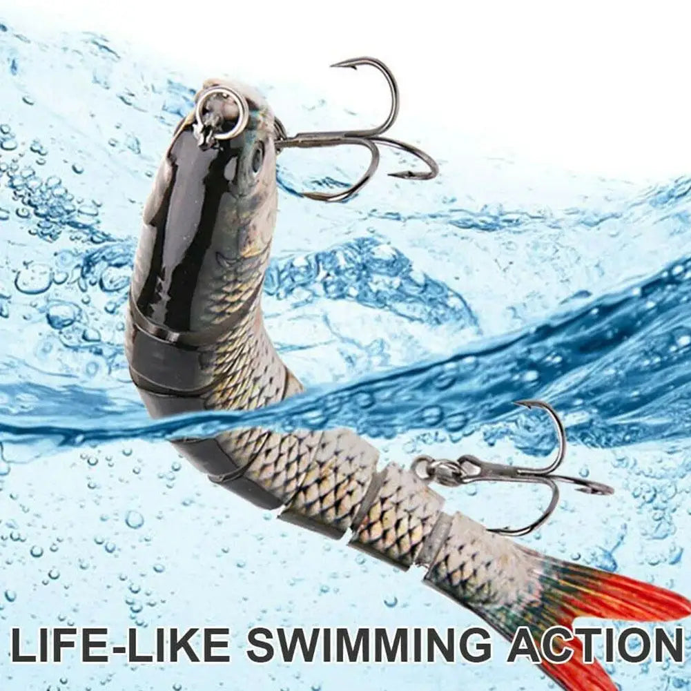 Swimbait Lure Fishing Lures,Lifelike Swimming Action, Durable, for Freshwater & Saltwater Fishing,Multi Jointed Fishing Lure