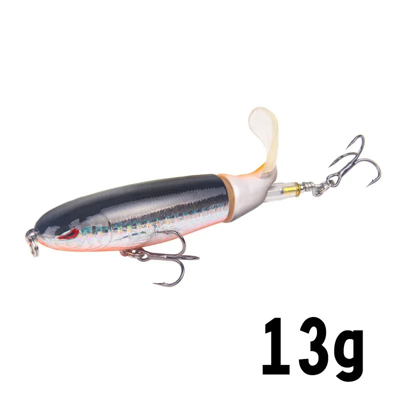 1Pcs  Plopper Fishing Lure 13g/15g/35g Catfish Lures For Fishing Tackle Floating Rotating Tail Artificial Baits Crankbait