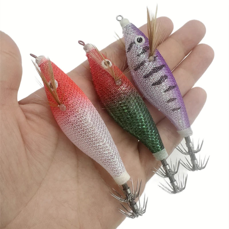 UV Jig Squid Rush EGI Baits Shrimp Lure  Japanese yo zuri Gambar Floating Sutte Octopus Squid Jig