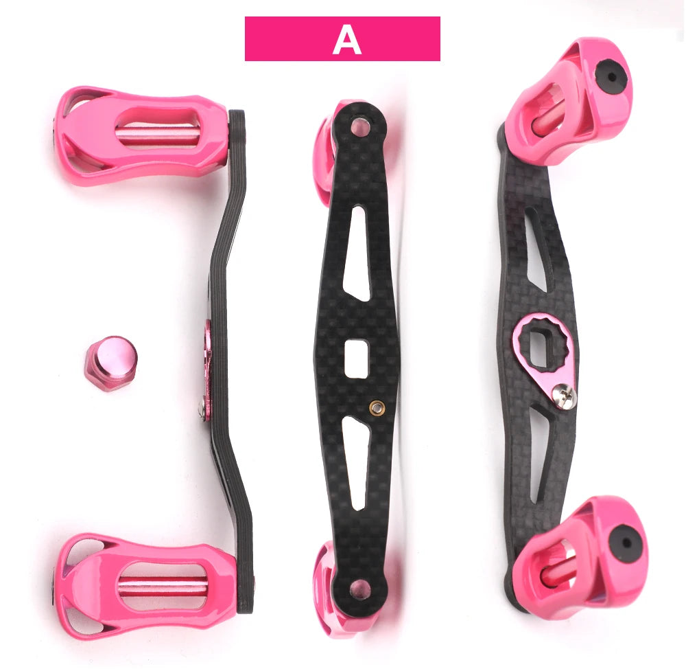 ROLLFISH Fishing Reel Handle Rocker Arm Carbon Fiber Light Weight 19-29g Ergonomic Design Multicolor Fishing Tools Accessories