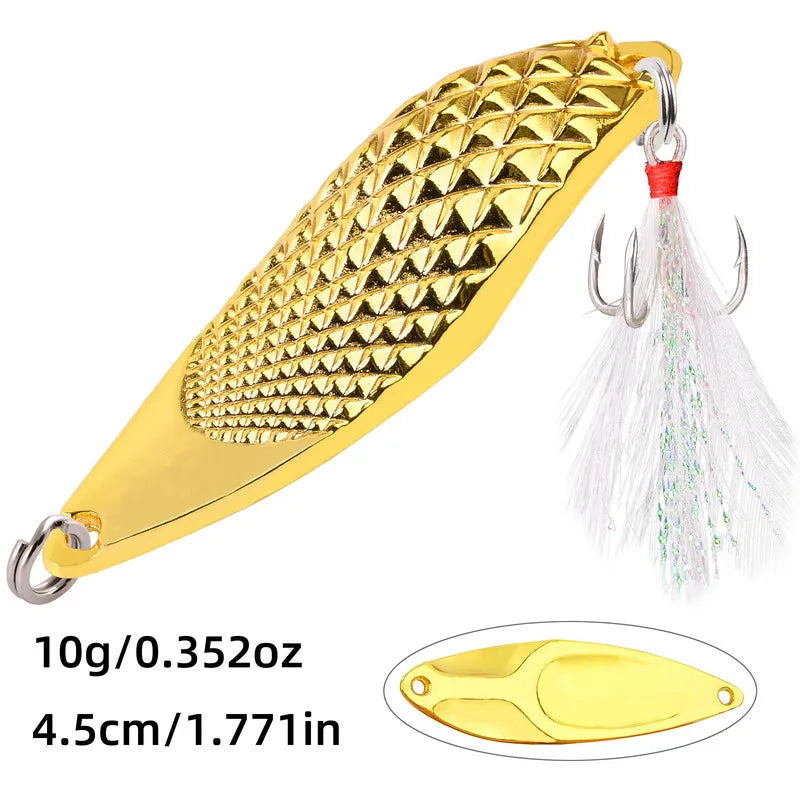 1pcs Metal Lure 3g/5g/7g/10g/15g/20g Fishing Lures Wobbler Spinner Bait Spoon Artificial Bass Hard Sequin Paillette Metal Lures