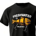 Fishing Lure Pattern Printed Men's T-Shirt 100% Cotton Oversized Fishing Hobby Graphic Tees for Women Tops Tees Streetwear