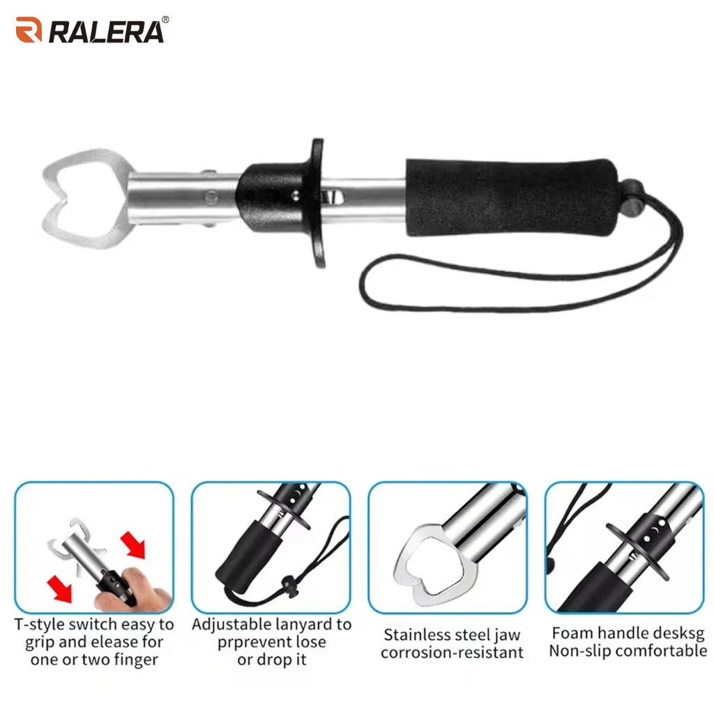 RALERA Fishing Tool Set  Fishing Pliers & Fish Gripper  Multifunctional Fishing Gear with Storage Bag