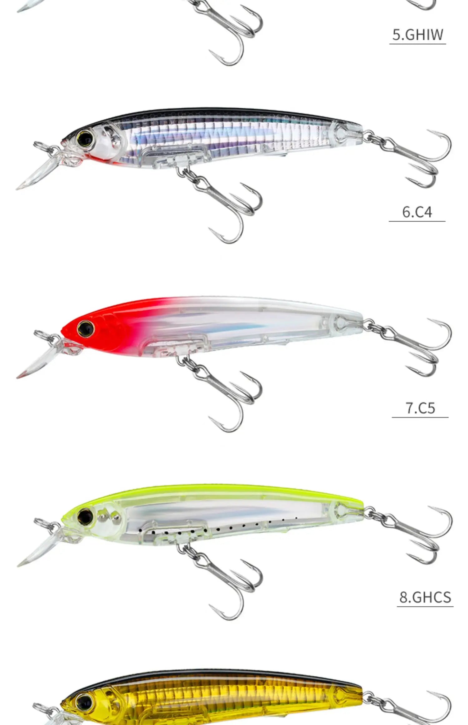 Japan YO-ZURI Minnow 3D Prism Refraction R1409 Bass Cocked Mouth Shallow Water Lure Hard Bait Lure