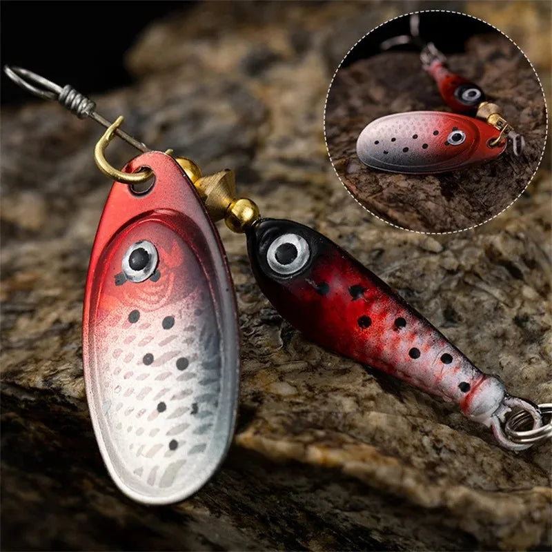 Fishing Spinner Lure Metal Rotating Blade Artificial Bait Hard Lure for Bass Trout Pike Freshwater Predator Fishing Casting Lure