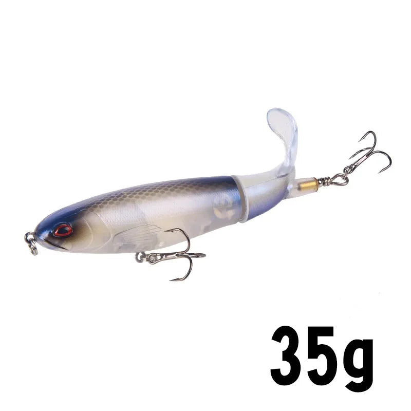 1Pcs  Plopper Fishing Lure 13g/15g/35g Catfish Lures For Fishing Tackle Floating Rotating Tail Artificial Baits Crankbait
