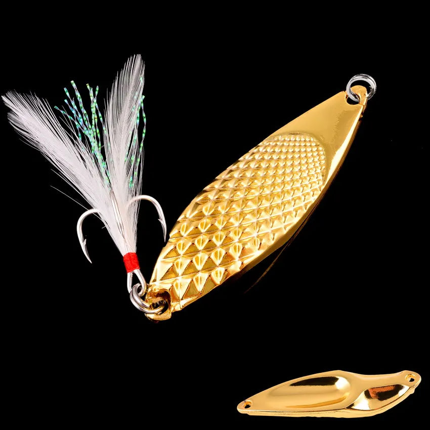 1pcs Metal Lure 3g/5g/7g/10g/15g/20g Fishing Lures Wobbler Spinner Bait Spoon Artificial Bass Hard Sequin Paillette Metal Lures